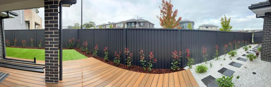 Sydney backyard landscaping and turfing